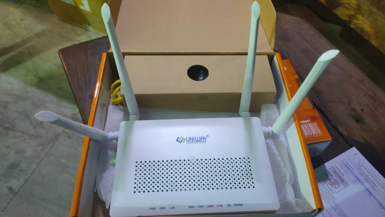 Dual band XPON ONU with Voip Uniway MFT Reatails Online Store